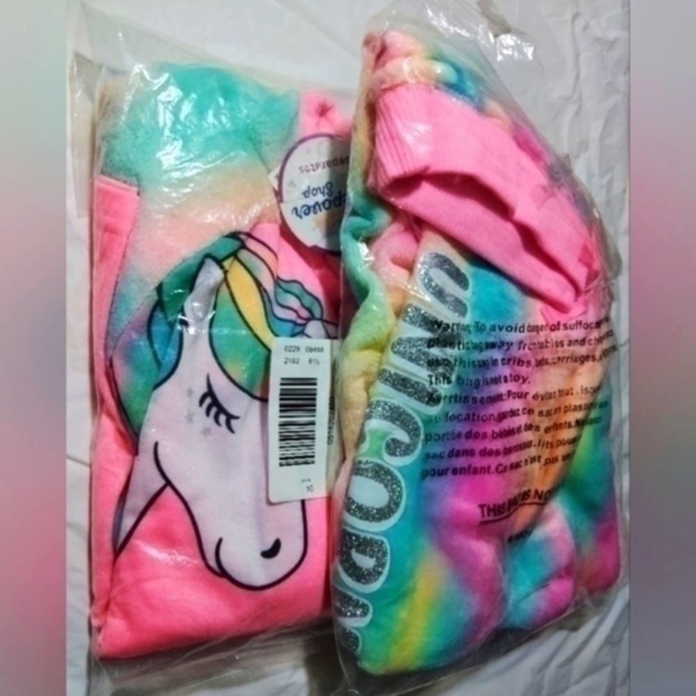 Justice Sleepovers Shop Unicorn Rainbow Pajama Set